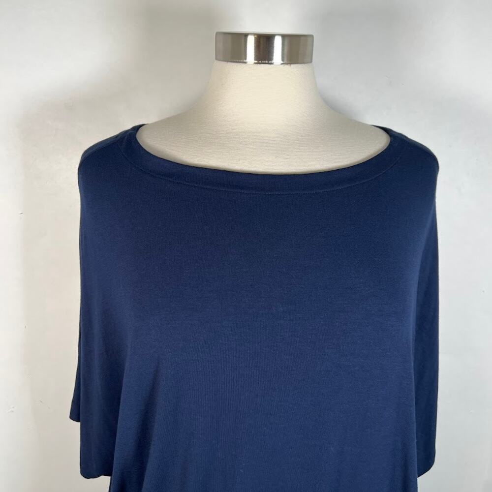 NEW! LAUREN Ralph Lauren Tunic Top 2X Lighthouse Navy w/ Gold Tone Belt $95 - Picture 3 of 8